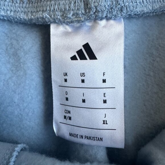 Adidas Light Blue Sweat Shorts - size Medium - Picture 2 of 3